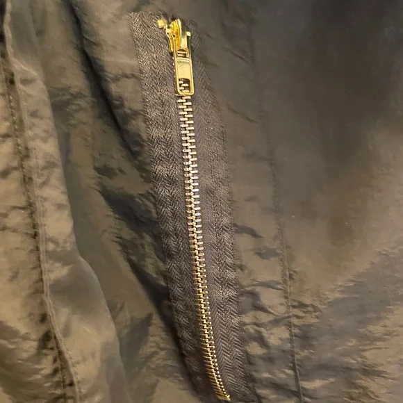 Jones New York Olive Utility Jacket with Gold Accents - Picture 5 of 9